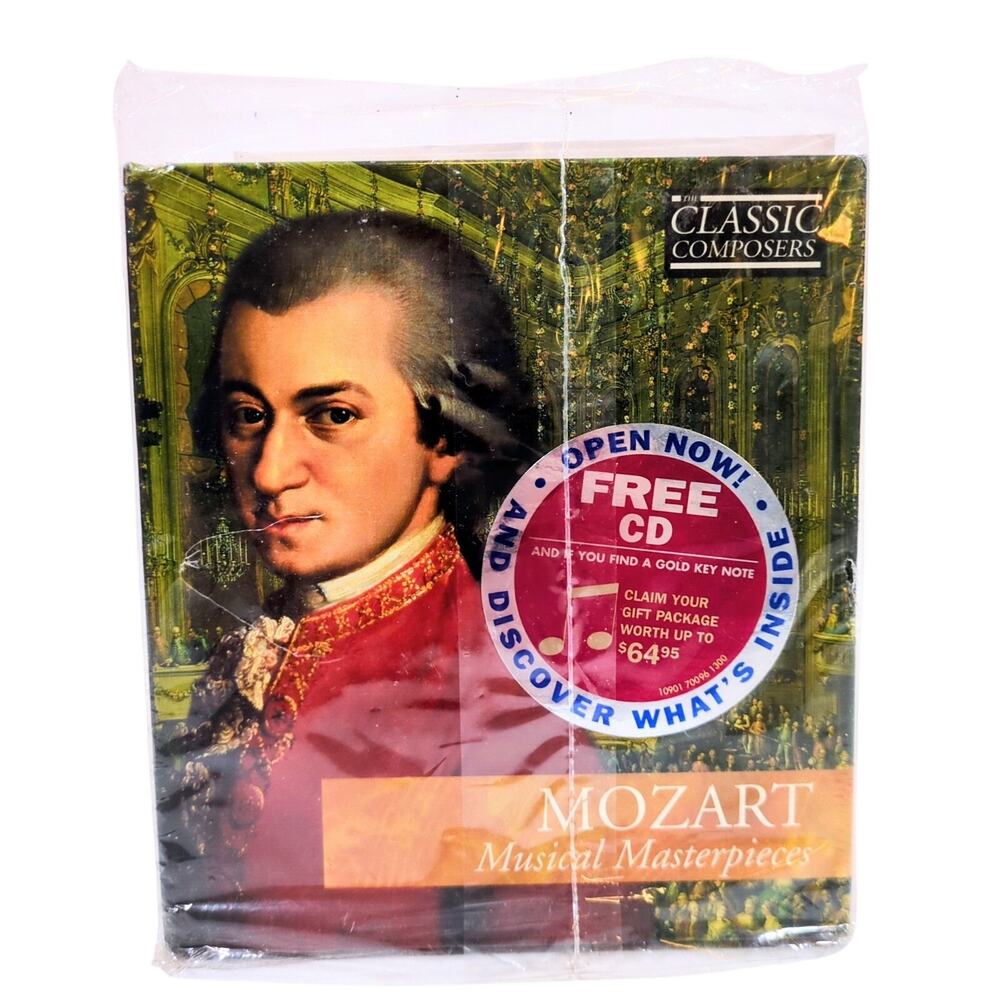 The Classic Composers Mozart Musical Masterpieces Free CD Mailer Pack New Sealed